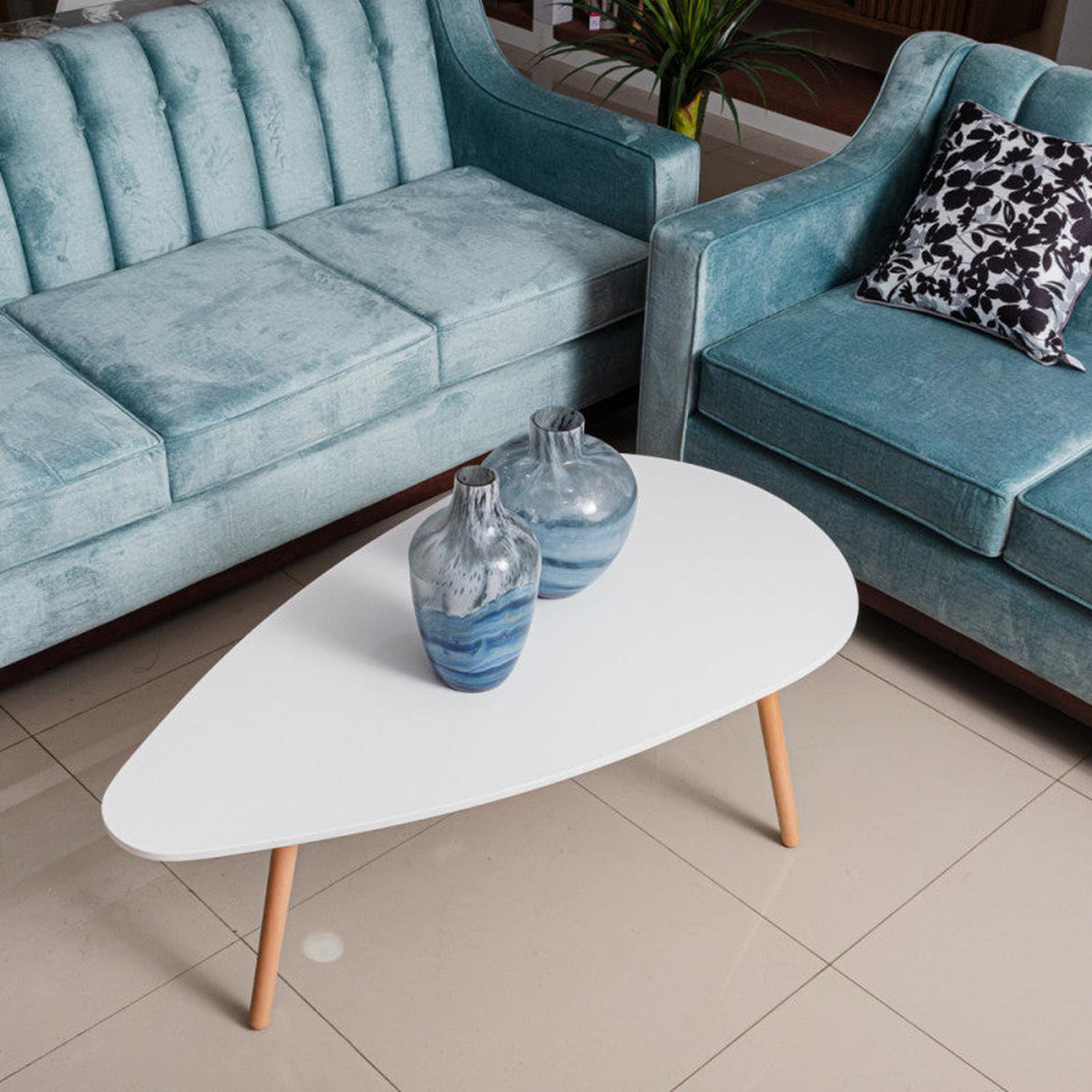MESA CENTRO PANDALINO TRINA DISEÑO MODERNO Y ELEGANTE FORMA GOTA - 3