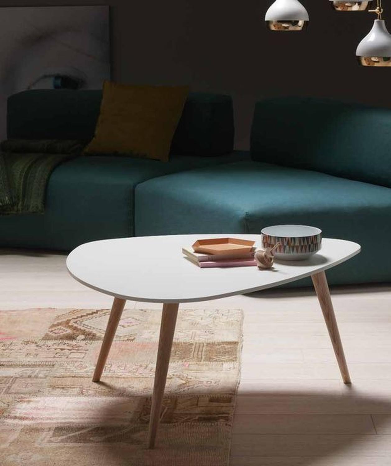 MESA CENTRO PANDALINO TRINA DISEÑO MODERNO Y ELEGANTE FORMA GOTA - 4