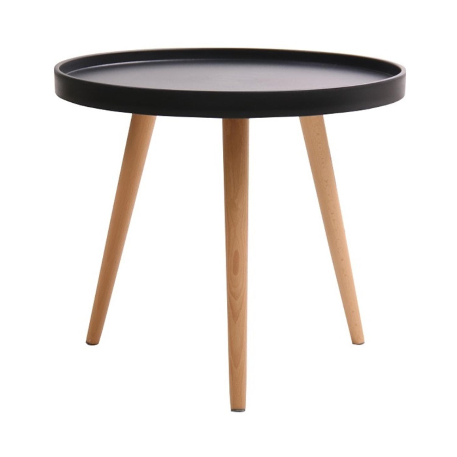 MESA LATERAL PANDALINO REDONDA ARMENIA 50 CM DIÁMETRO DISEÑO MINIMALISTA - 5