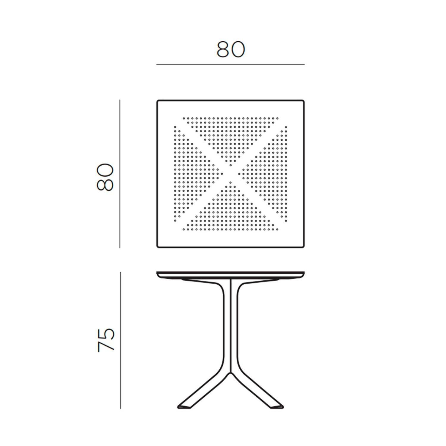 MESA PANDALINO CUADRADA CLIP 80X80 CM PERFECTA TERRAZA BALCÓN O NEGOCIO - 5