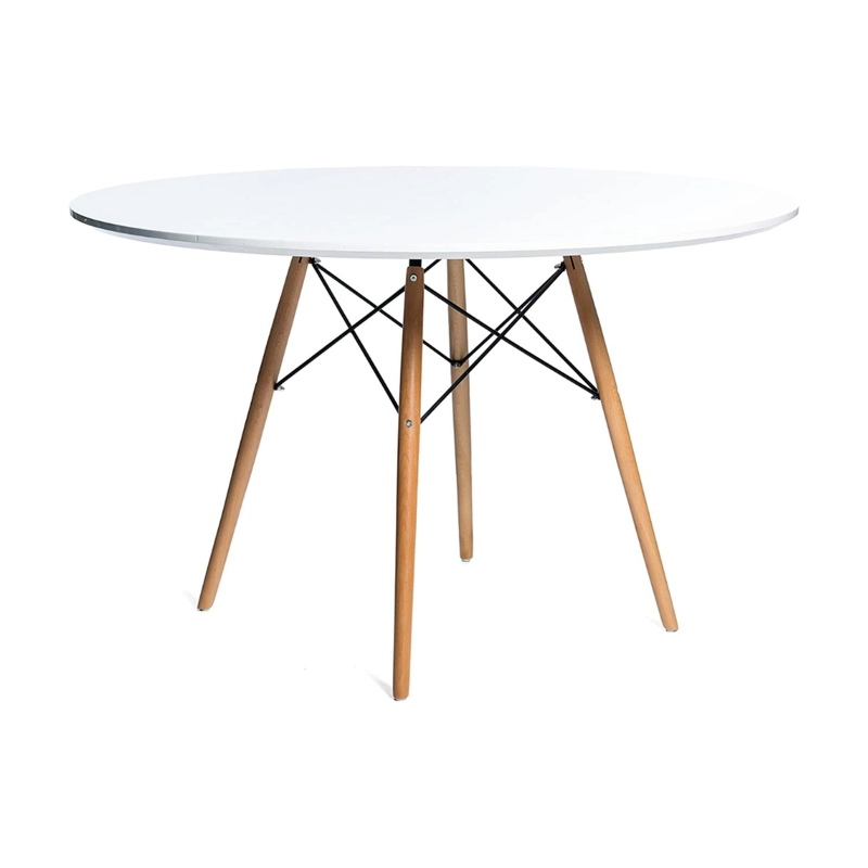 MESA PANDALINO REDONDA ESTELA 100CM COMEDOR OFICINA - 1