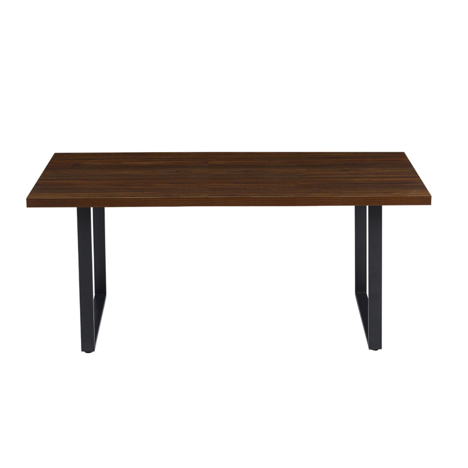 MESA PANDALINO RECTANGULAR SÓLIDA ÁMBAR 140X90 CM OSCURA ESTILO INDUSTRIAL - 1