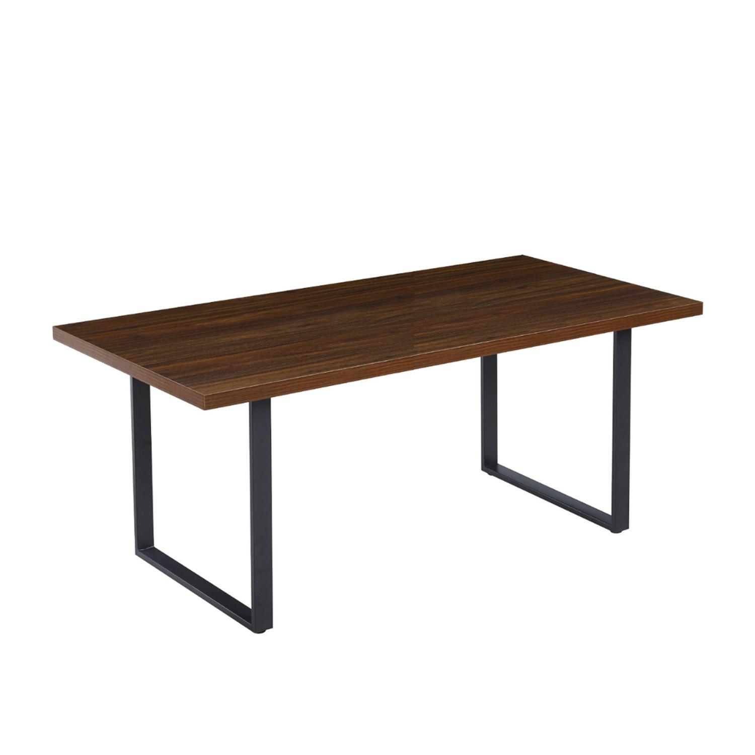 MESA PANDALINO RECTANGULAR SÓLIDA ÁMBAR 140X90 CM OSCURA ESTILO INDUSTRIAL - 2