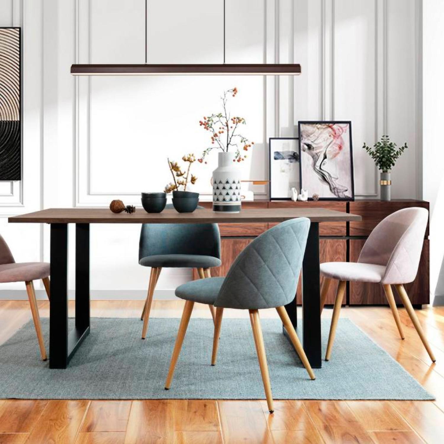 MESA PANDALINO RECTANGULAR SÓLIDA ÁMBAR 140X90 CM OSCURA ESTILO INDUSTRIAL - 5