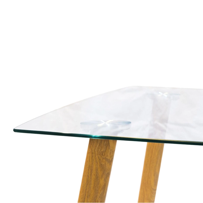 MESA PANDALINO RECTANGULAR NÓRDICA FERRA 140X90 VIDRIO TEMPLADO - 2