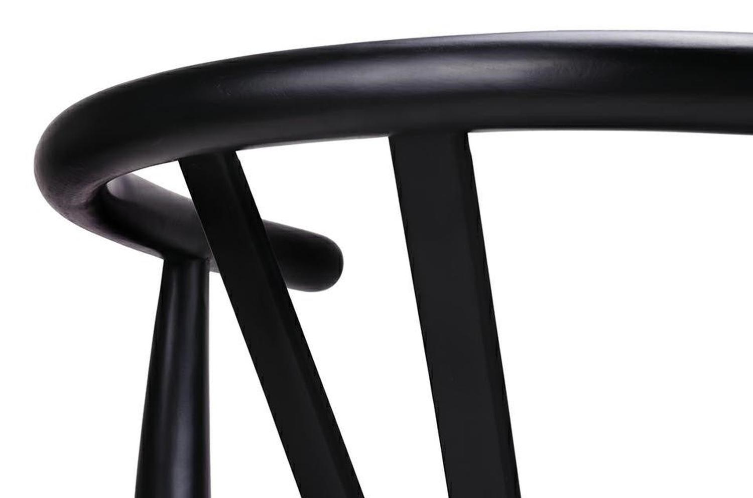 PACK PANDALINO NEGRO 2 SILLA WISHBONE NÓRDICA MADERA - 7