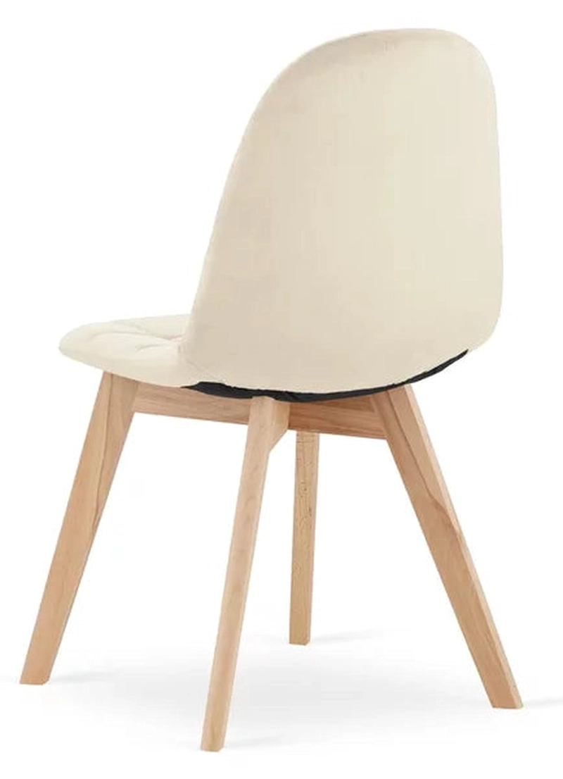 PACK PANDALINO FELPA BEIGE 4 SILLAS VORAK DISEÑO ELEGANTE Y CÓMODO TU HOGAR - 8