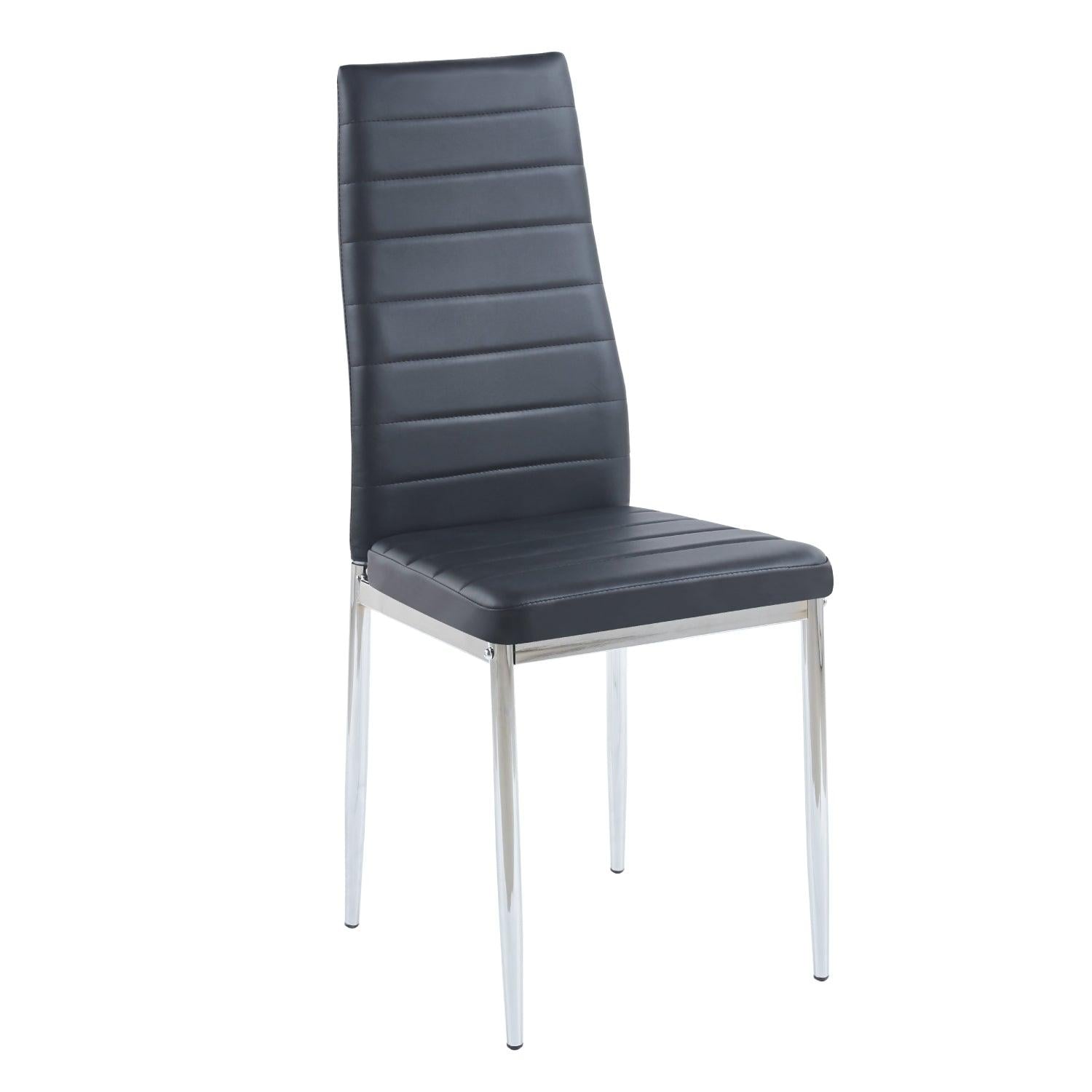 PACK PANDALINO NEGRO 4 SILLA DINING NEGRAS ESTILO MINIMALISTA Y CÓMODO - 4