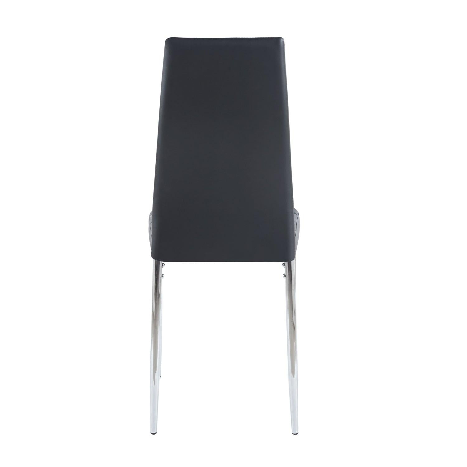 PACK PANDALINO NEGRO 4 SILLA DINING NEGRAS ESTILO MINIMALISTA Y CÓMODO - 5