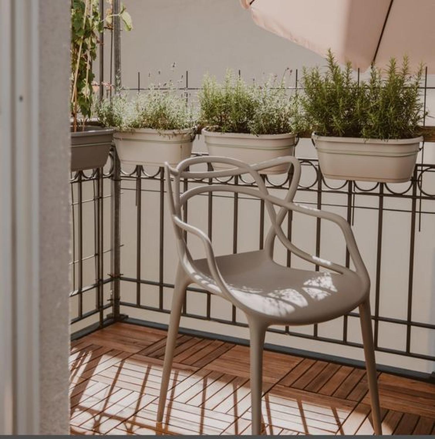 PACK 4 SILLAS BEIGE MASTERS | IDEAL TERRAZA Y INTERIOR - 2