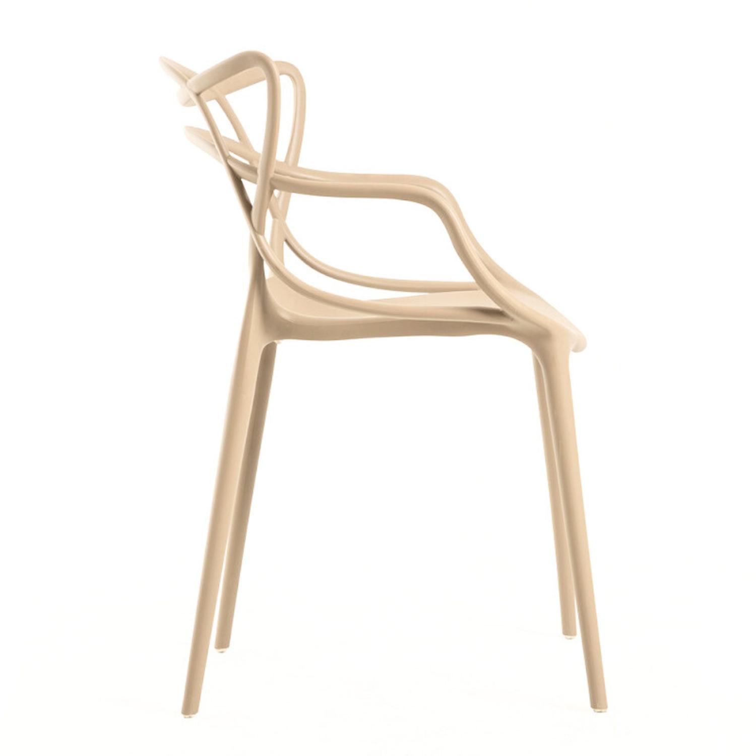 PACK 4 SILLAS BEIGE MASTERS | IDEAL TERRAZA Y INTERIOR - 4