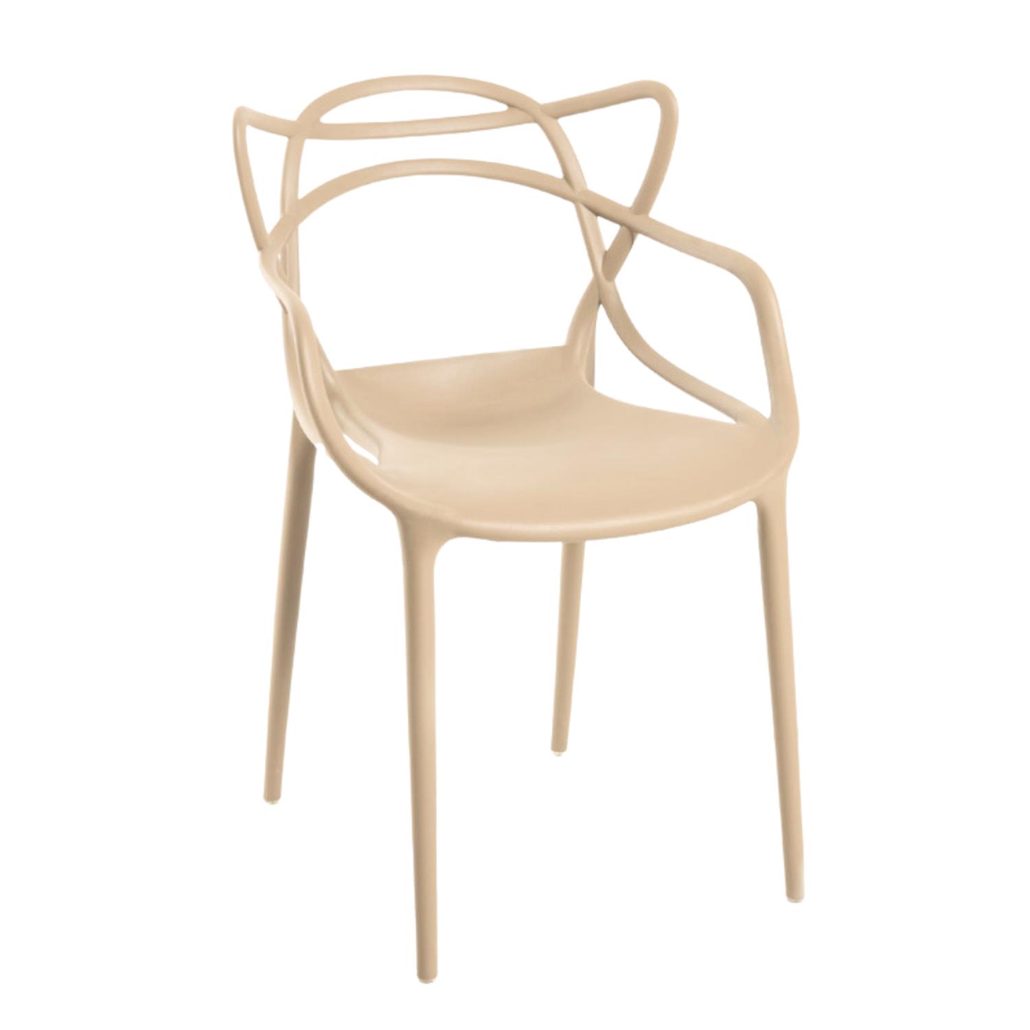 PACK 4 SILLAS BEIGE MASTERS | IDEAL TERRAZA Y INTERIOR - 6