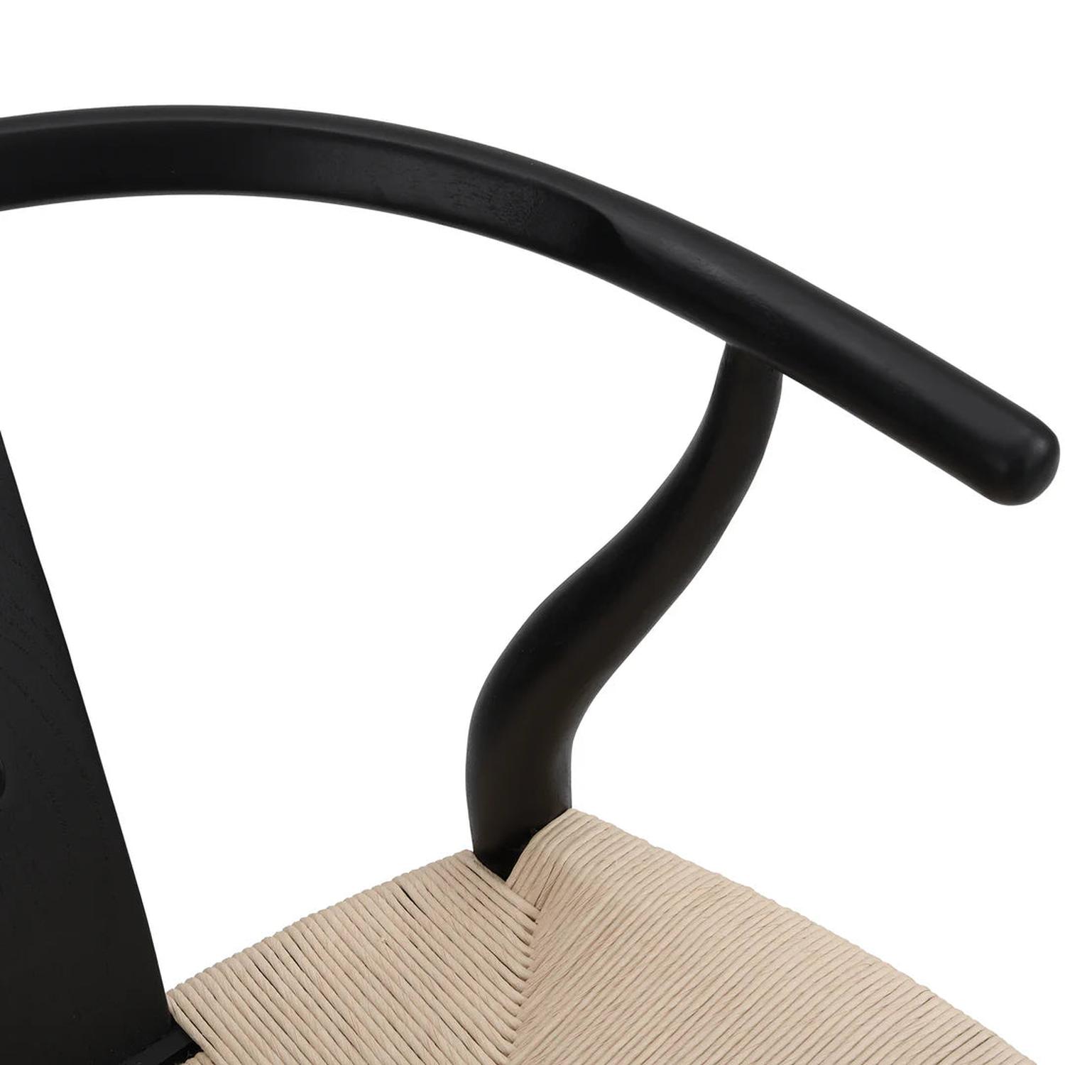 PACK PANDALINO CAFE 2 SILLA WISHBONE NÓRDICA MADERA NATURAL & NEGRO - 5