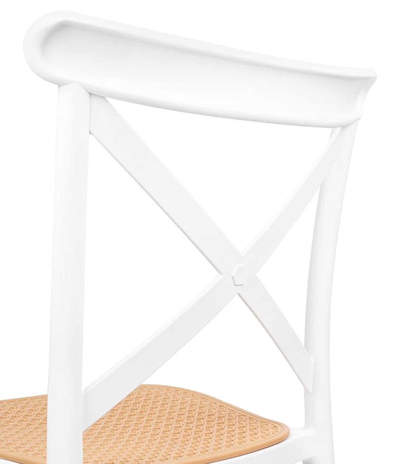 PACK 2 TABURETES BAR & TERRAZA VALENTINO 75 CM | BLANCO | EXTERIOR - 6