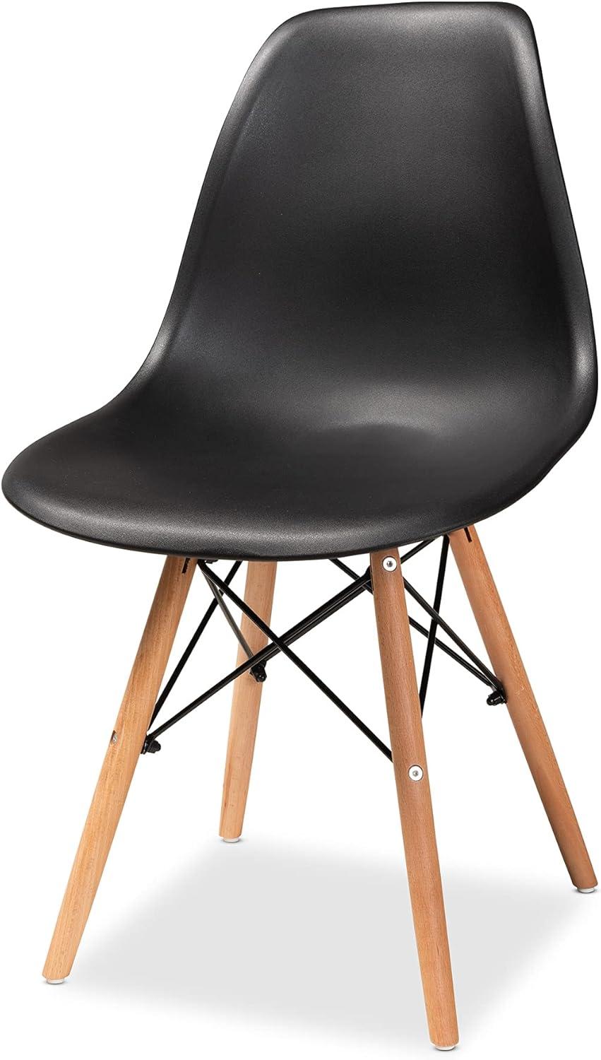 PACK PANDALINO NEGRO 4 SILLAS EAMES NEGRAS IDEAL HOGAR Y OFICINA - 4
