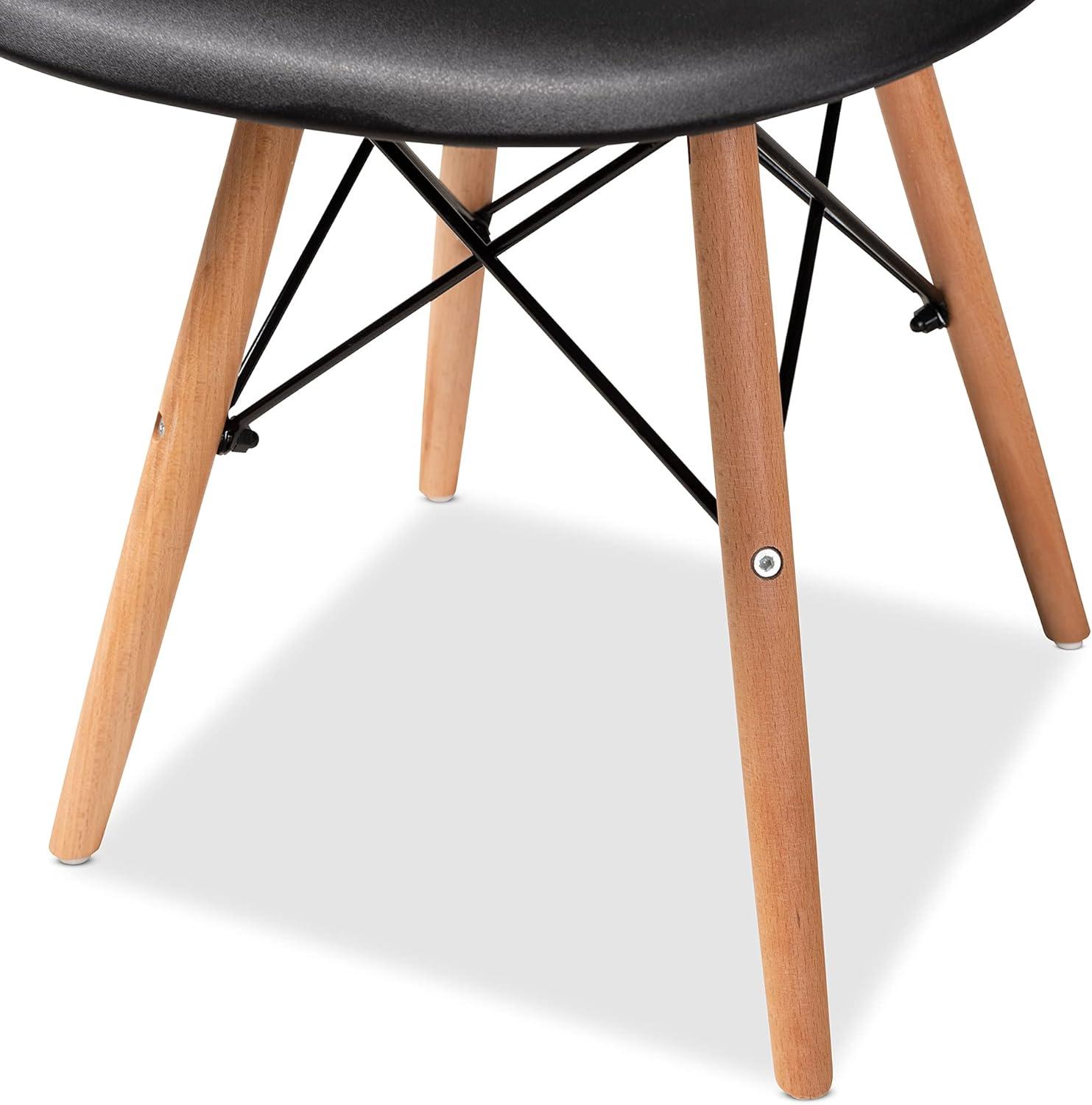 PACK PANDALINO NEGRO 4 SILLAS EAMES NEGRAS IDEAL HOGAR Y OFICINA - 5