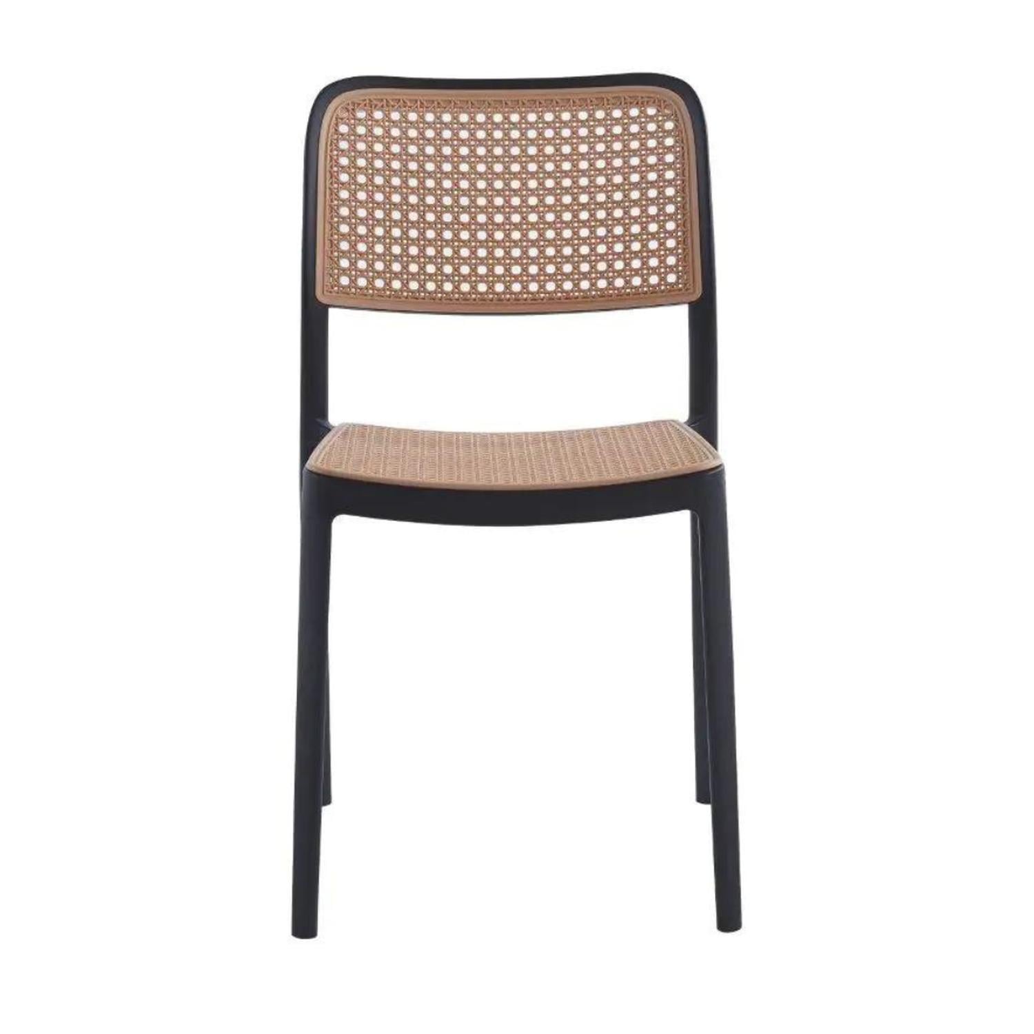PACK PANDALINO NEGRO 4 SILLAS FERONIA NEGRAS IDEAL EXTERIORES COMEDOR - 5