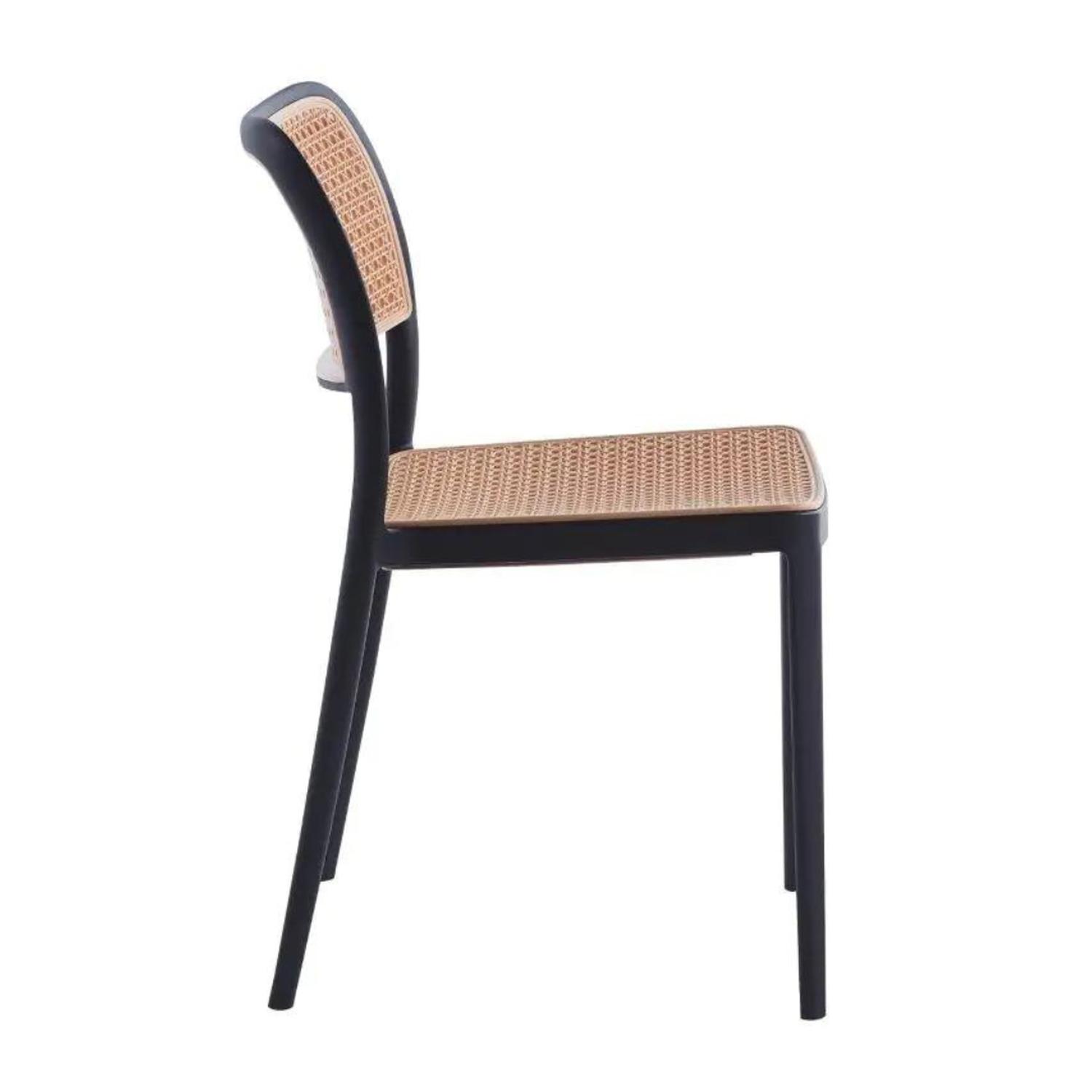 PACK PANDALINO NEGRO 4 SILLAS FERONIA NEGRAS IDEAL EXTERIORES COMEDOR - 6
