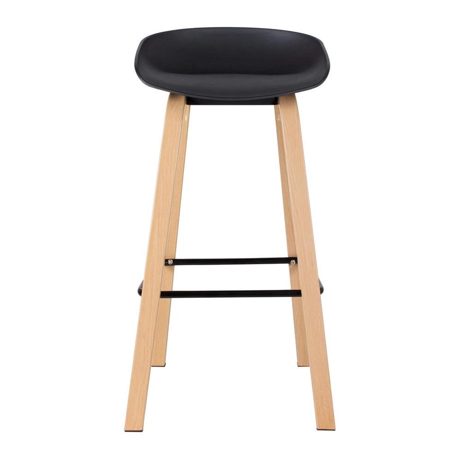 PACK 2 TABURETES BAR NORDICO VIGGO 75 CM | EXTERIOR NEGRO - 8