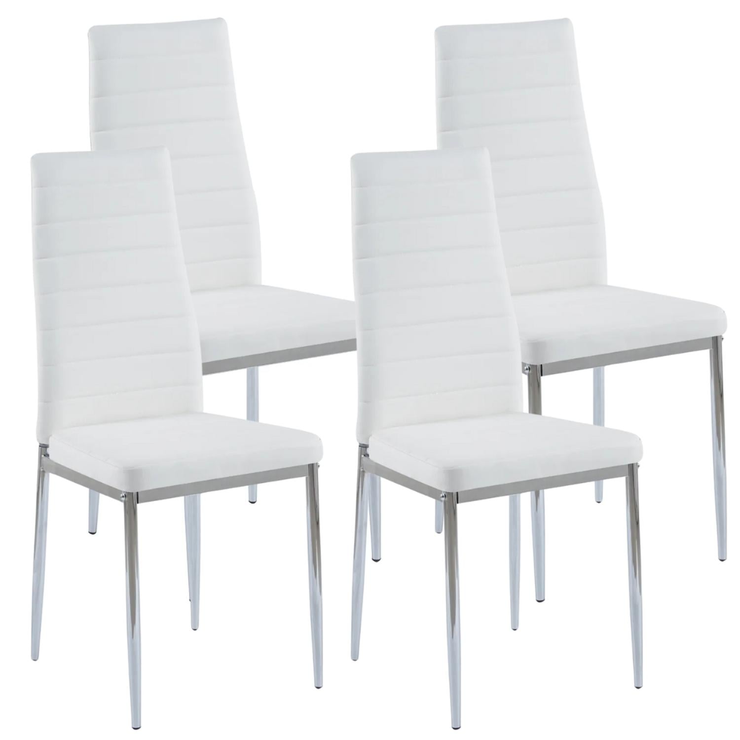 PACK PANDALINO BLANCO 4 SILLA DINING BLANCAS ESTILO MINIMALISTA Y CÓMODO - 1