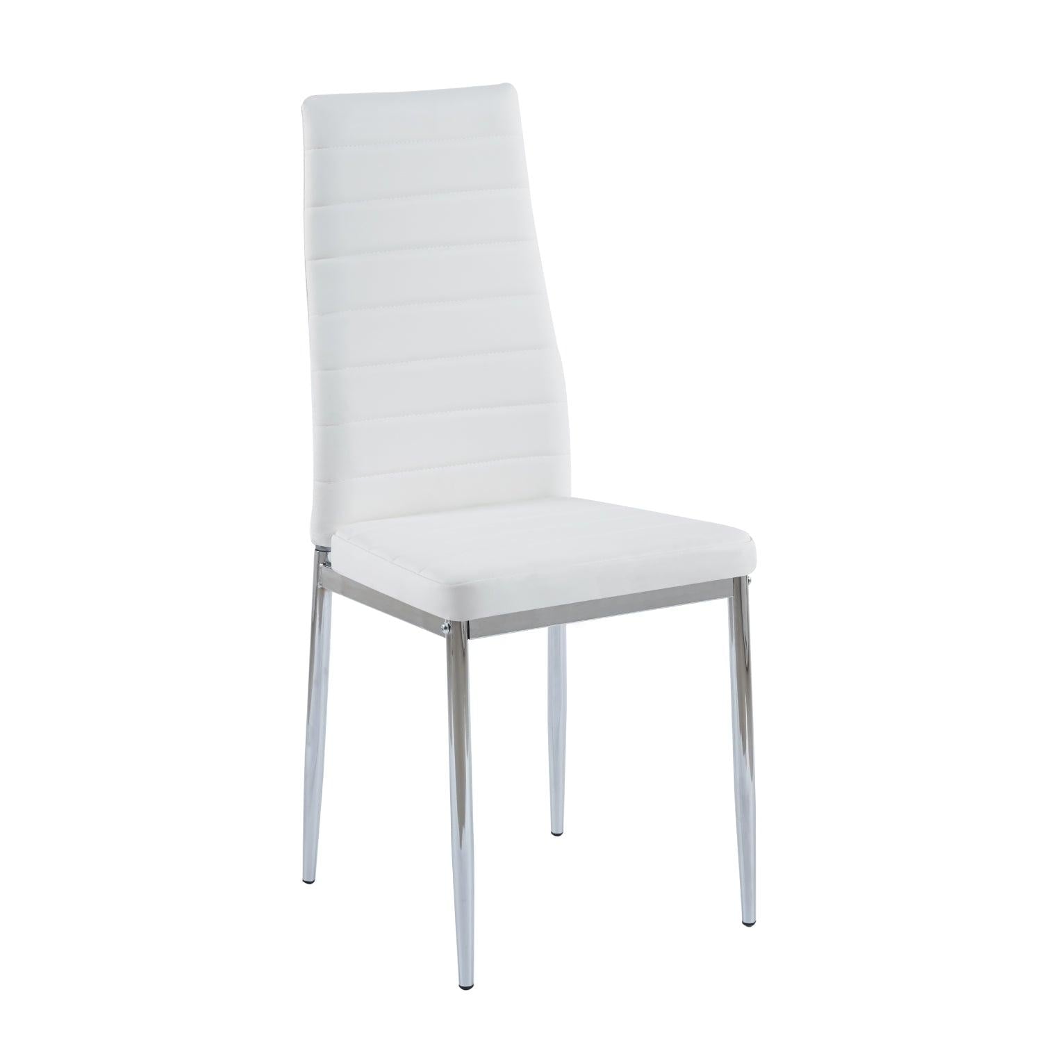 PACK PANDALINO BLANCO 4 SILLA DINING BLANCAS ESTILO MINIMALISTA Y CÓMODO - 3