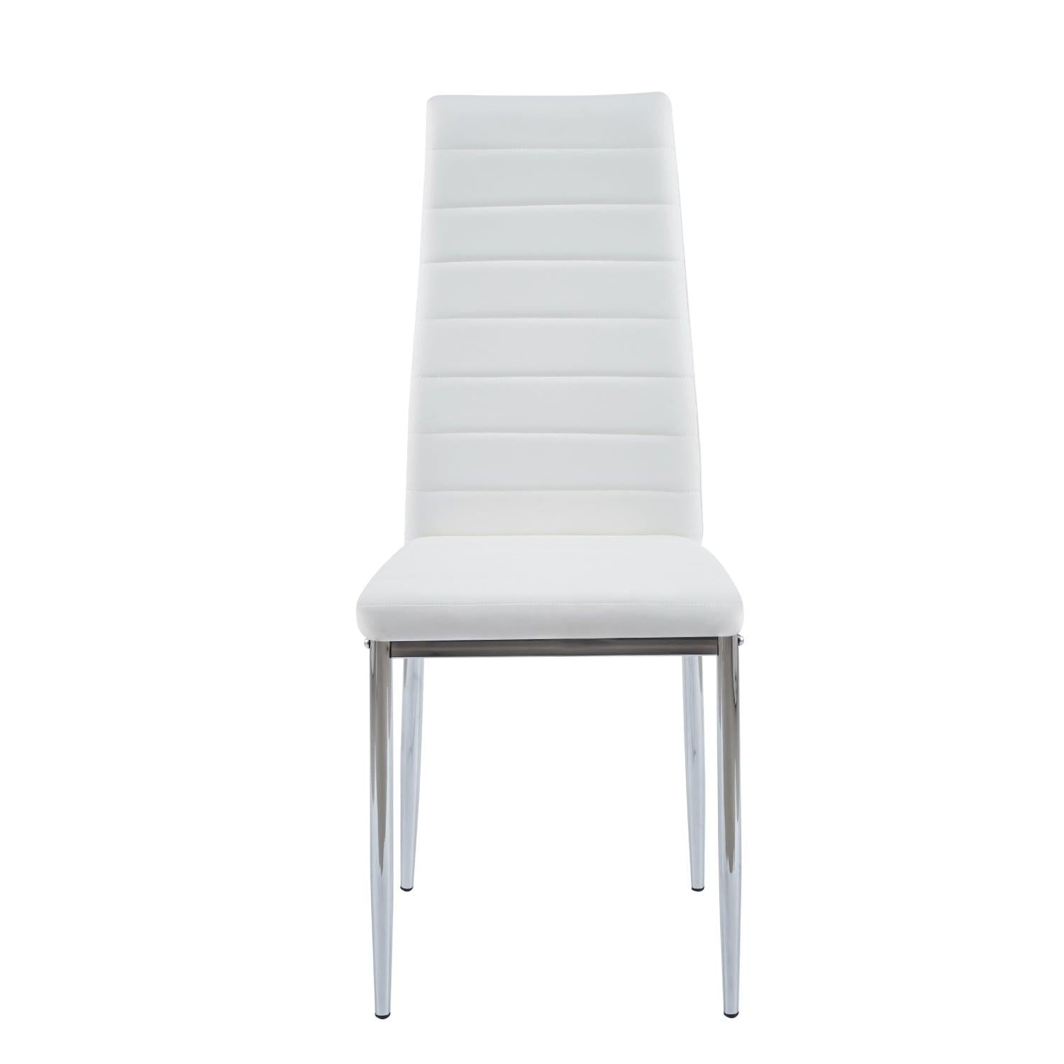 PACK PANDALINO BLANCO 4 SILLA DINING BLANCAS ESTILO MINIMALISTA Y CÓMODO - 4