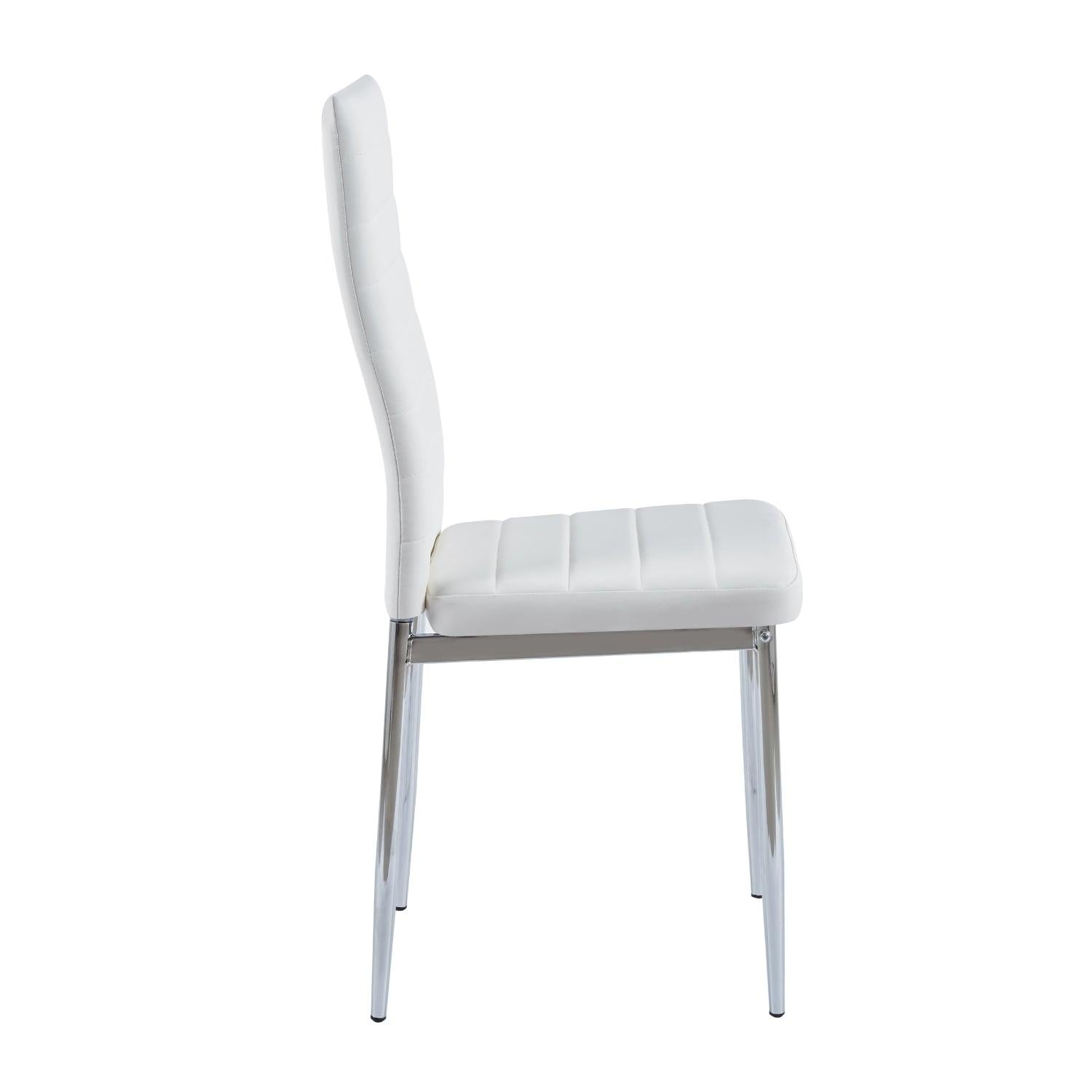 PACK PANDALINO BLANCO 4 SILLA DINING BLANCAS ESTILO MINIMALISTA Y CÓMODO - 5