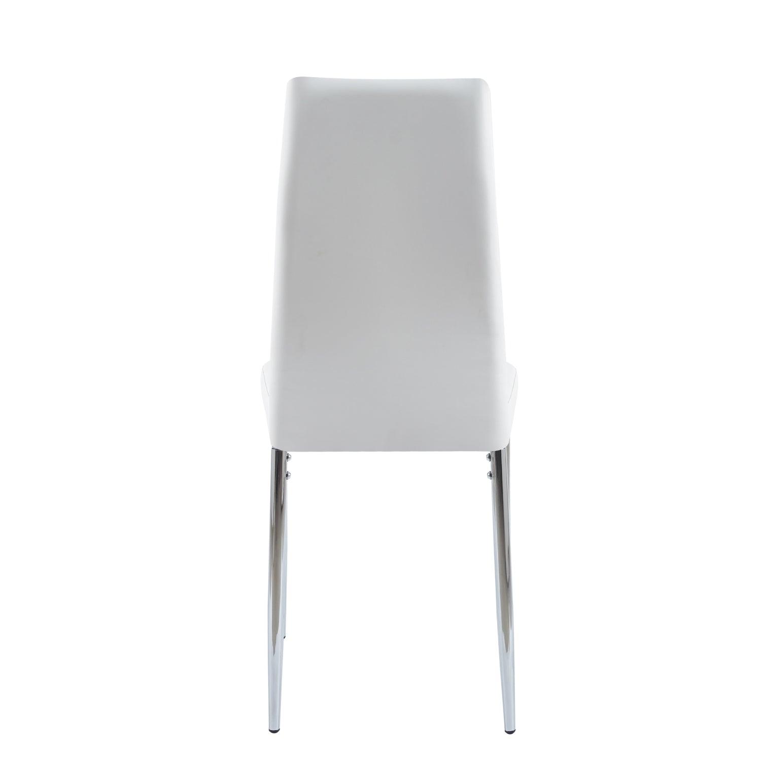 PACK PANDALINO BLANCO 4 SILLA DINING BLANCAS ESTILO MINIMALISTA Y CÓMODO - 6