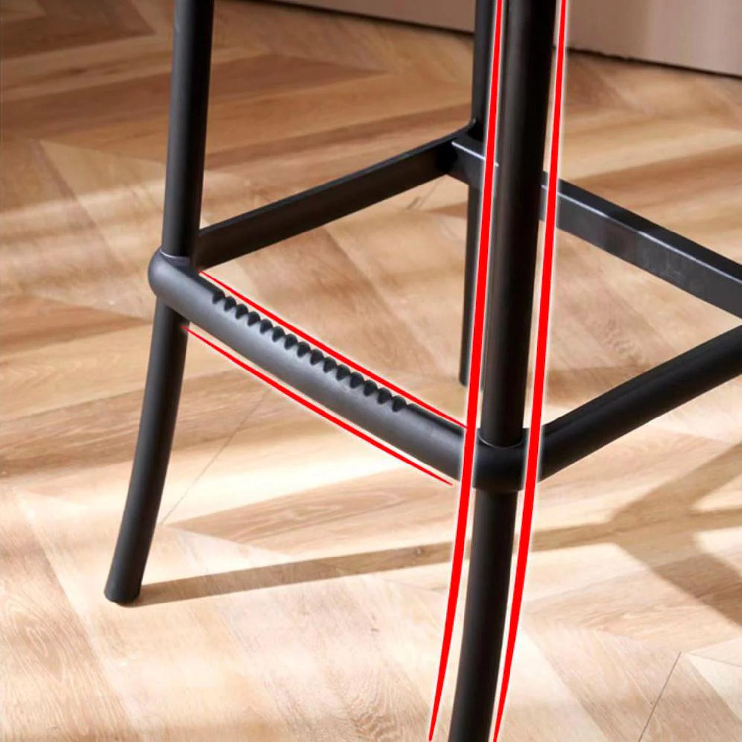 PACK 2 TABURETES CROSSBACK NEGRO 65 CM| DISEÑO MODERNO Y COMODO - 4
