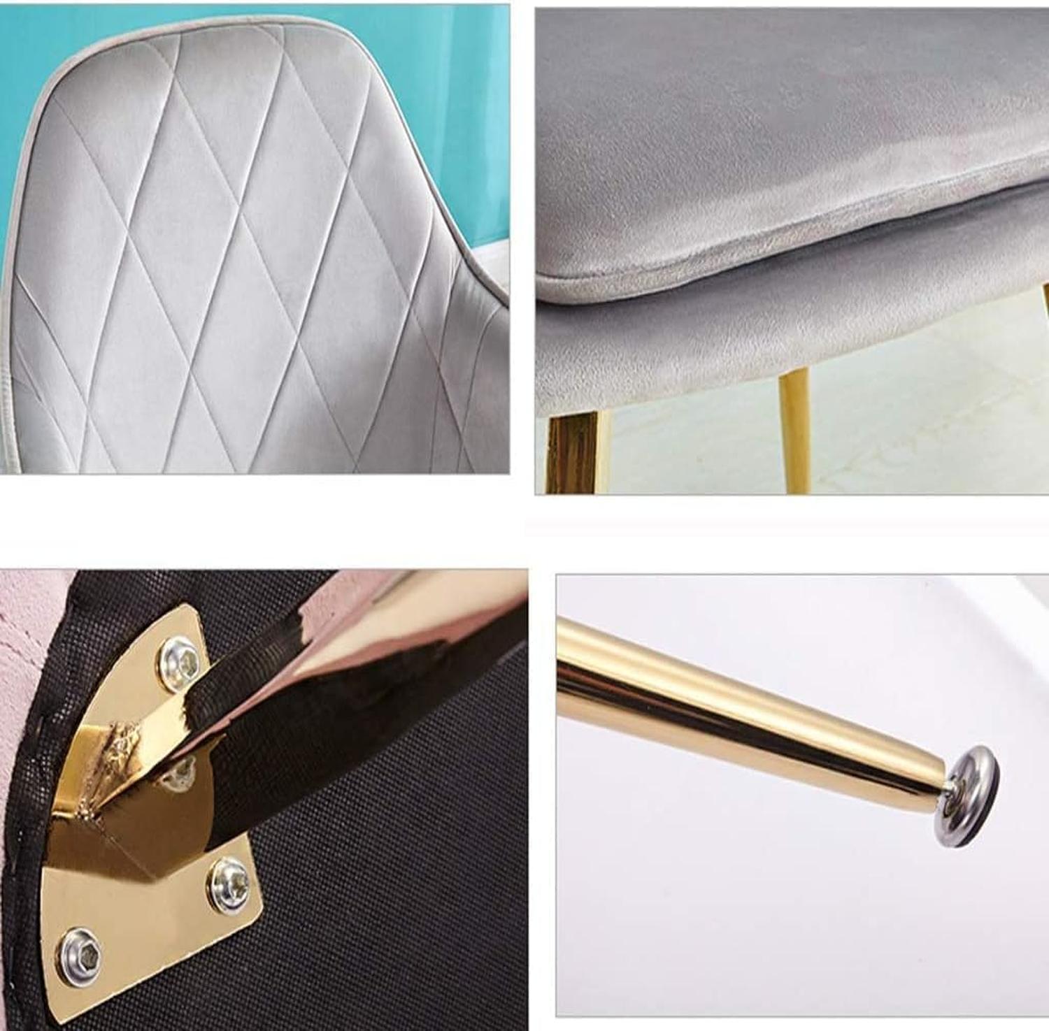 PACK PANDALINO FELPA NEGRO 2 SILLÓN SITIAL DIAMANTE TERCIOPELO MODERNO Y CÓMODO - 4