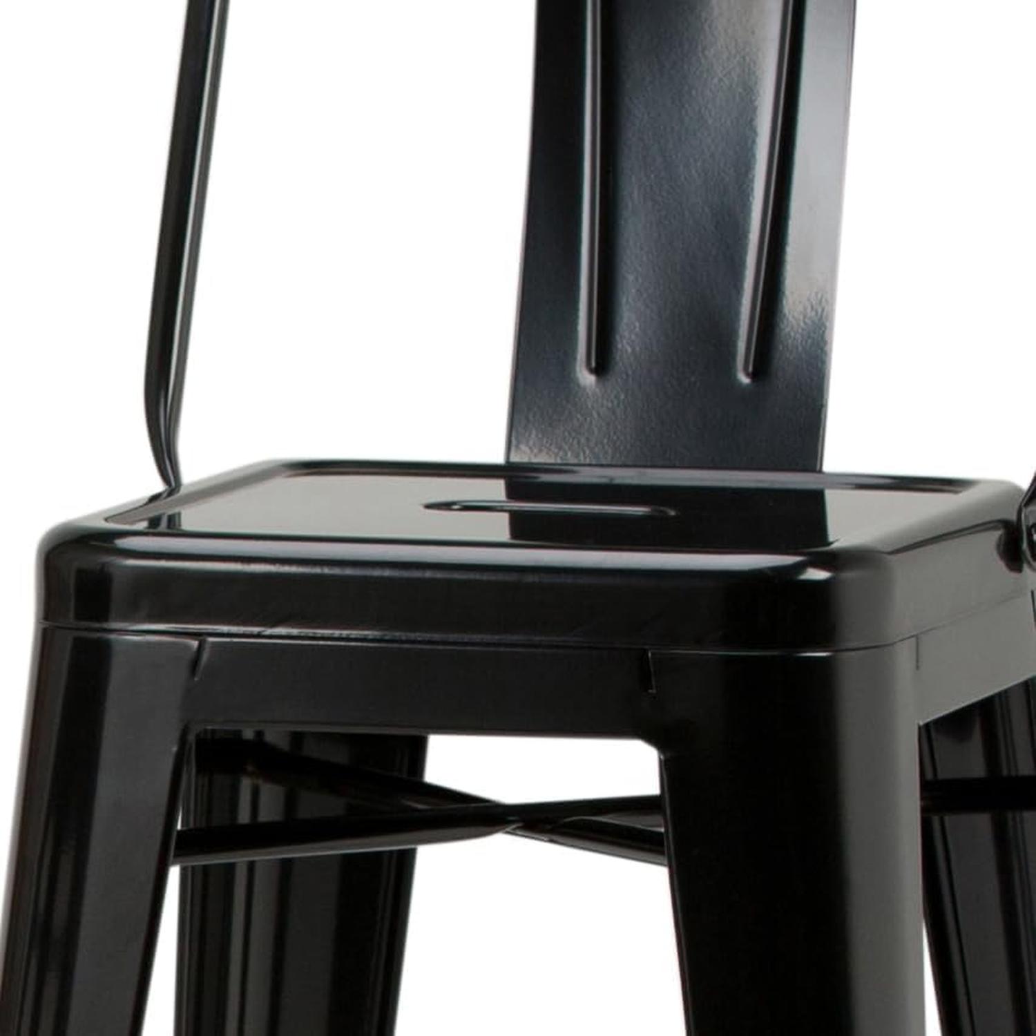 PACK PANDALINO NEGRO 4 TABURETES TOLIX S 64 CM DISEÑO INDUSTRIAL COCINA - 4