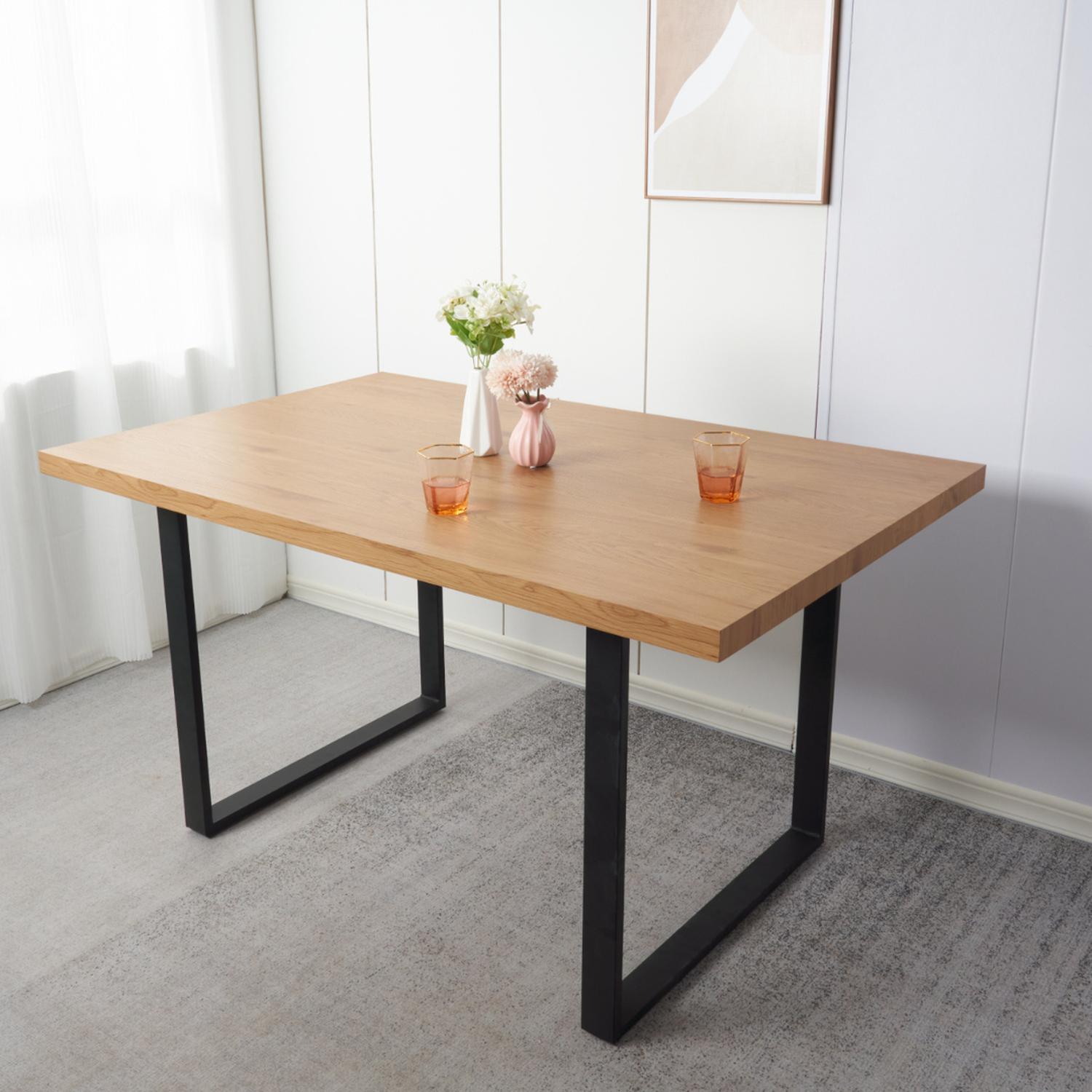 MESA RECTANGULAR AMBAR CLARO 160X90 | ESTILO INDUSTRIAL - 3