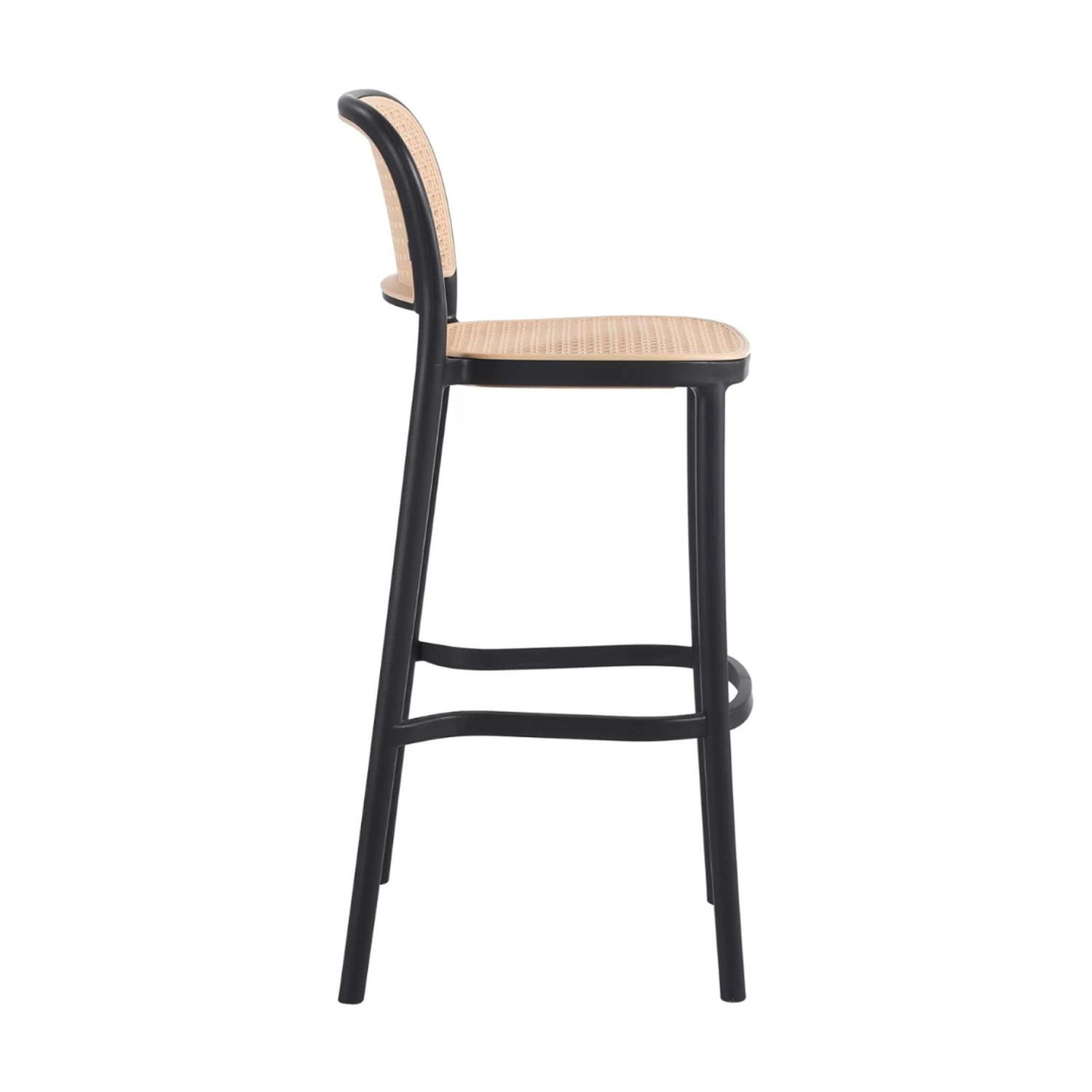 PACK 2 TABURETE MONTANA NEGRO 65CM | RATTAN SINTE TICO, EXTERIOR - 6