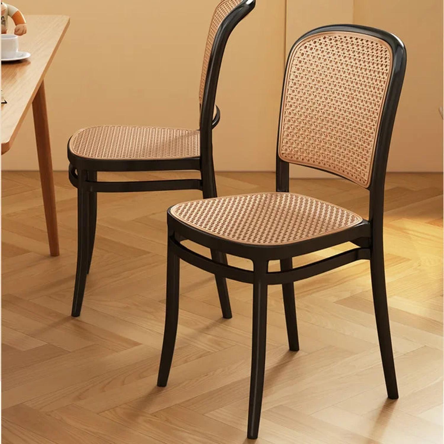 PACK 4 SILLA MONTANA NEGRA | RESISTENTE PARA INTERIOR Y EXTERIOR - 2