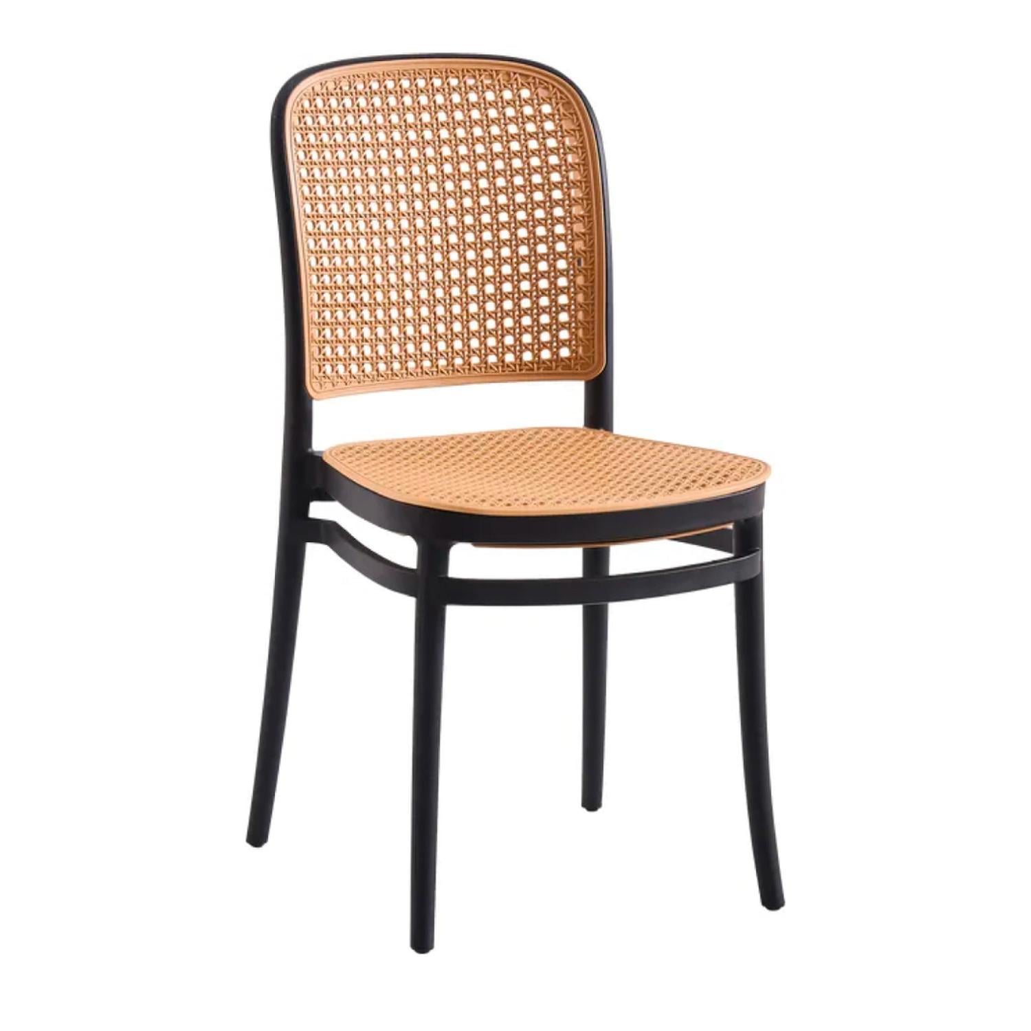 PACK 4 SILLA MONTANA NEGRA | RESISTENTE PARA INTERIOR Y EXTERIOR - 3
