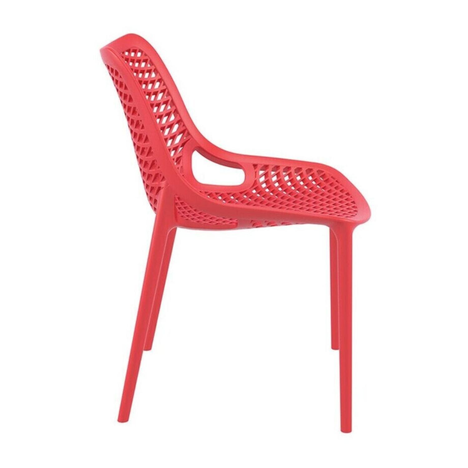 PACK 4 SILLAS BARDO ROJAS| RESISTENTE PARA INTERIOR Y EXTERIOR - 4