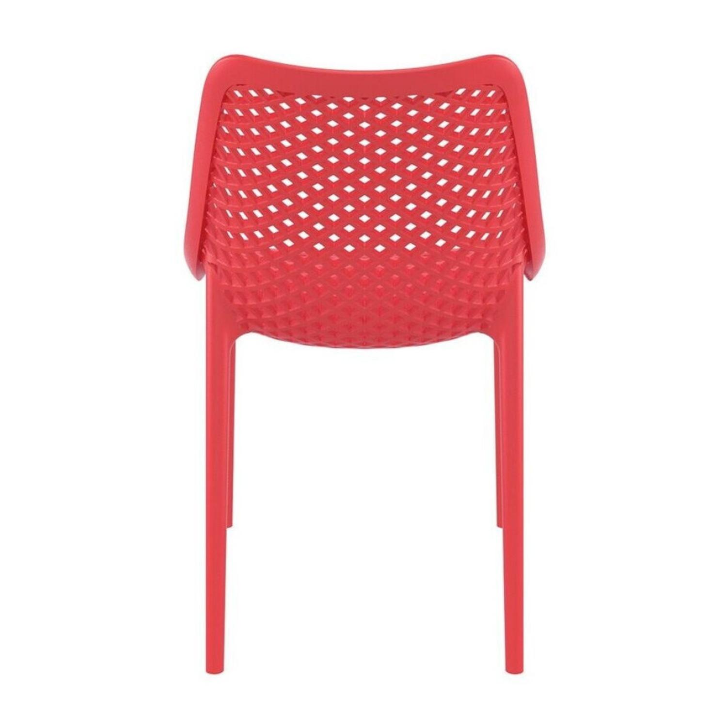 PACK 4 SILLAS BARDO ROJAS| RESISTENTE PARA INTERIOR Y EXTERIOR - 5