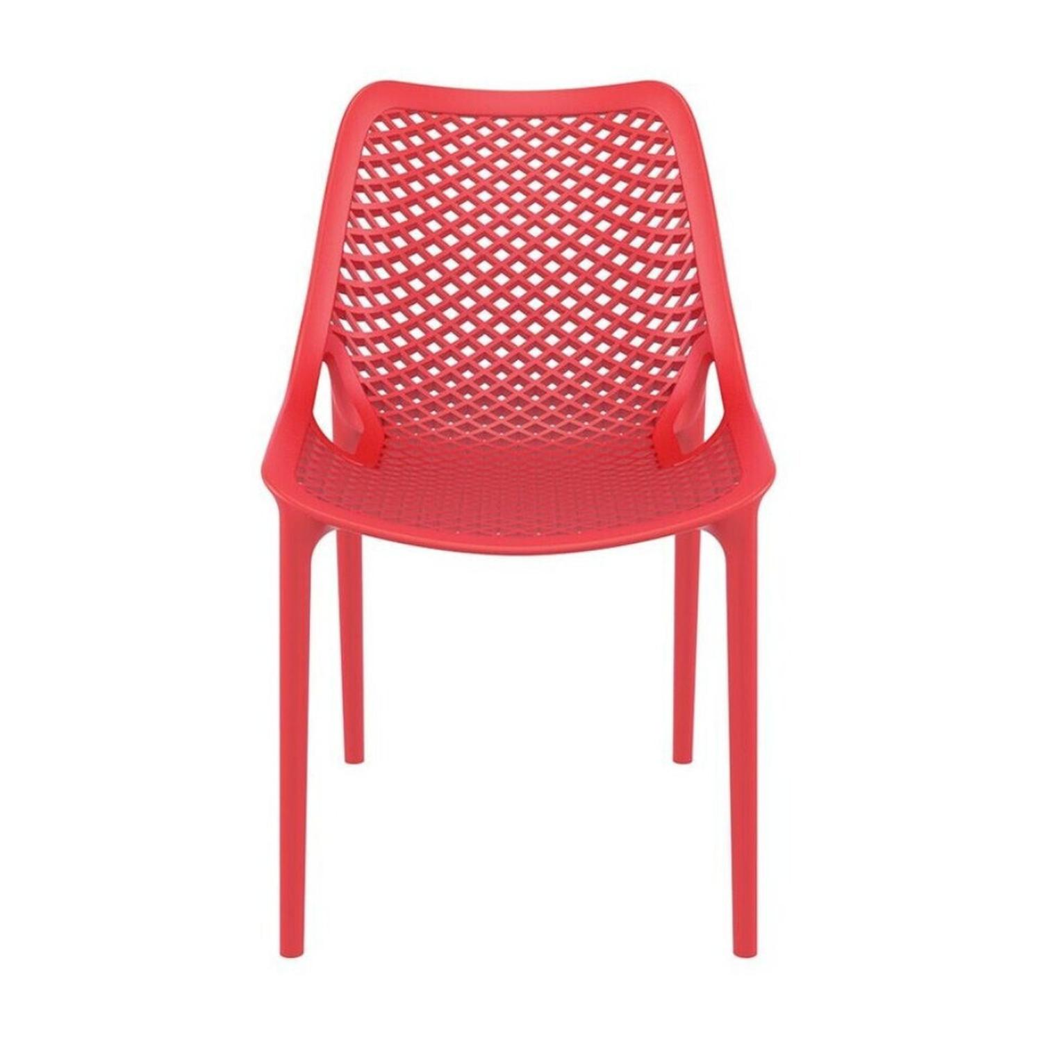PACK 4 SILLAS BARDO ROJAS| RESISTENTE PARA INTERIOR Y EXTERIOR - 6