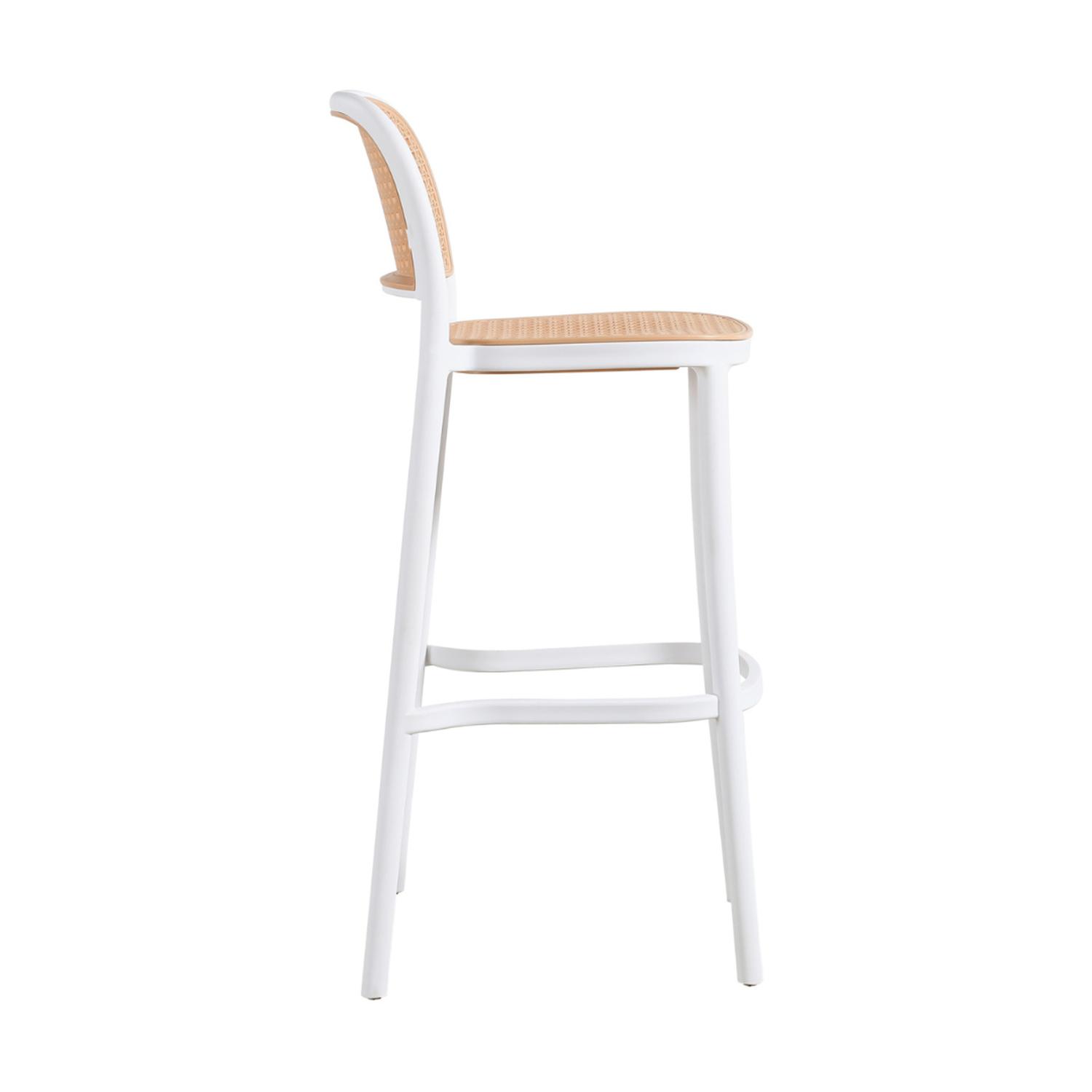 PACK 2 TABURETE MONTANA BLANCO 65CM | RATTAN SINTE TICO, EXTERIOR - 4