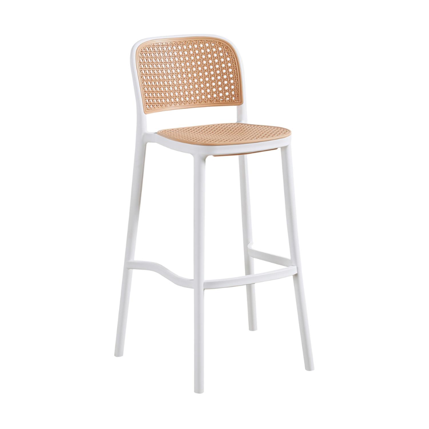 PACK 2 TABURETE MONTANA BLANCO 65CM | RATTAN SINTE TICO, EXTERIOR - 5