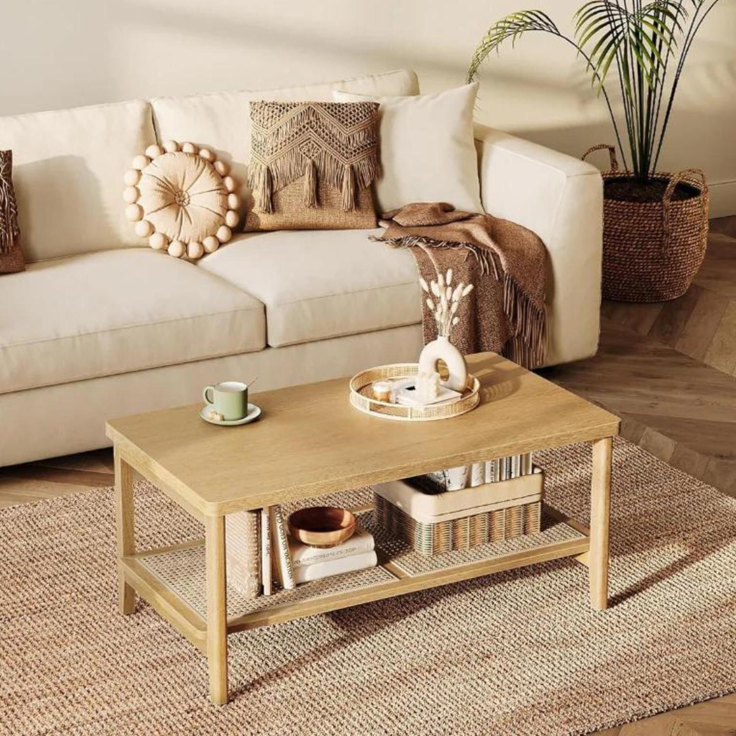 MESA CENTRAL LEONORA | RATTAN Y MADERA - 3