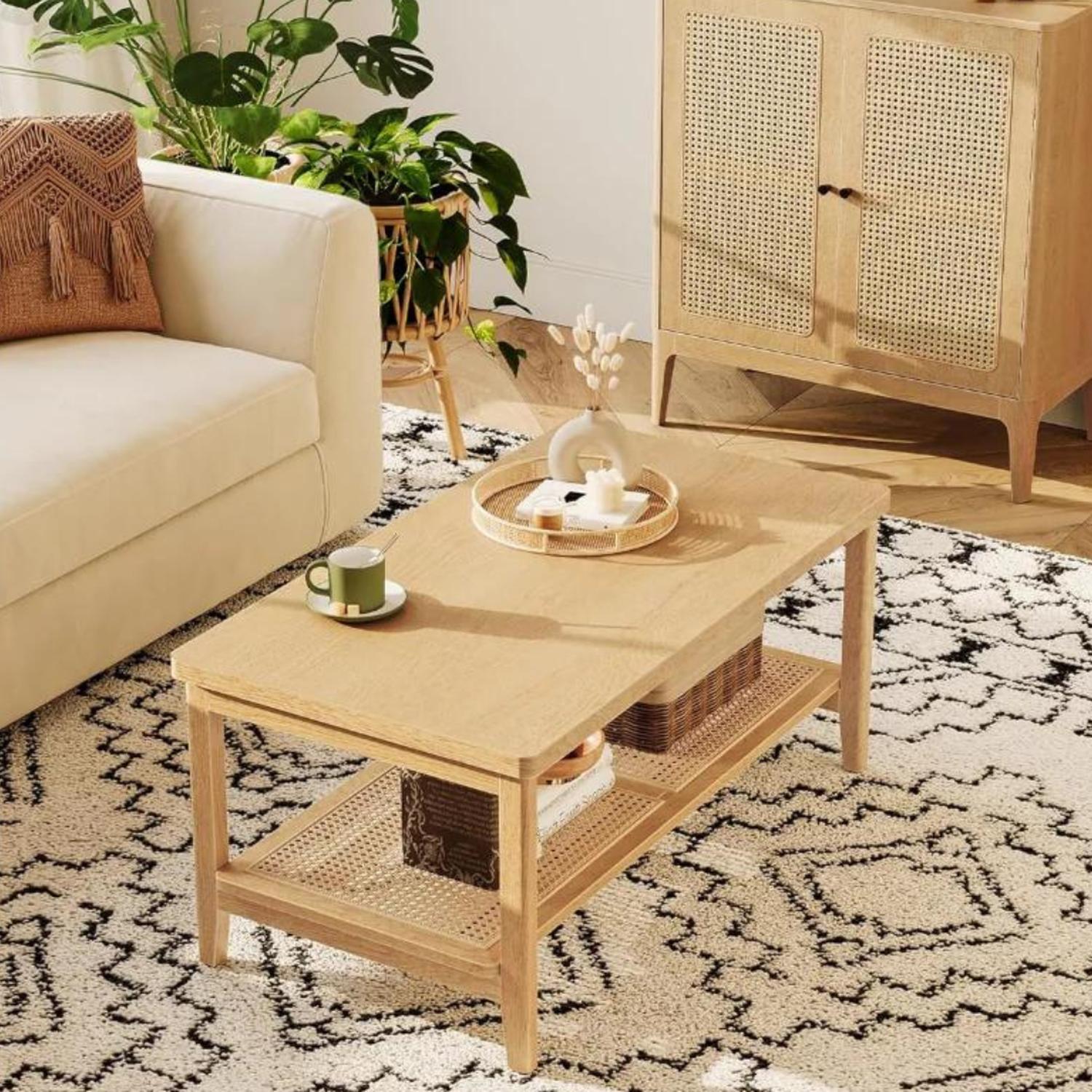 MESA CENTRAL LEONORA | RATTAN Y MADERA - 4