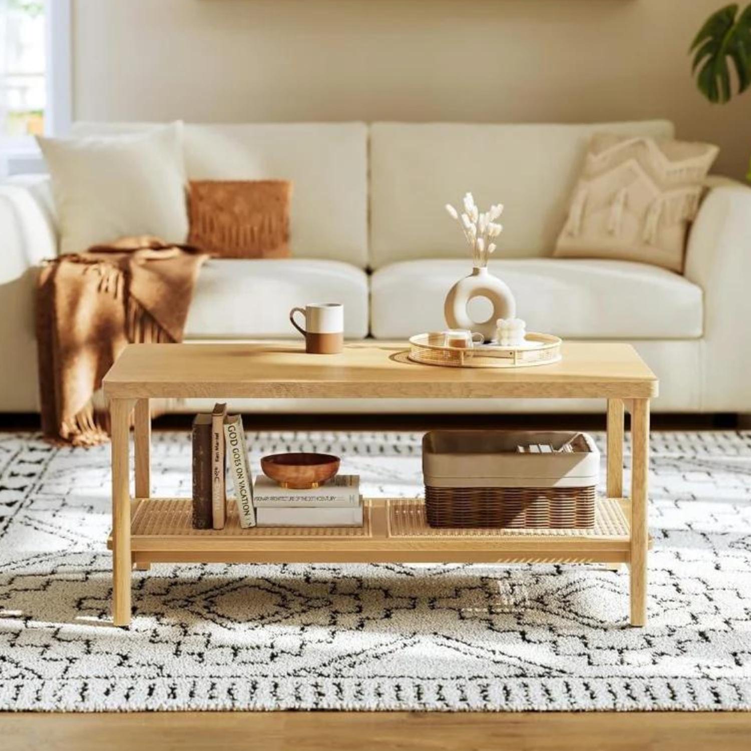 MESA CENTRAL LEONORA | RATTAN Y MADERA - 5