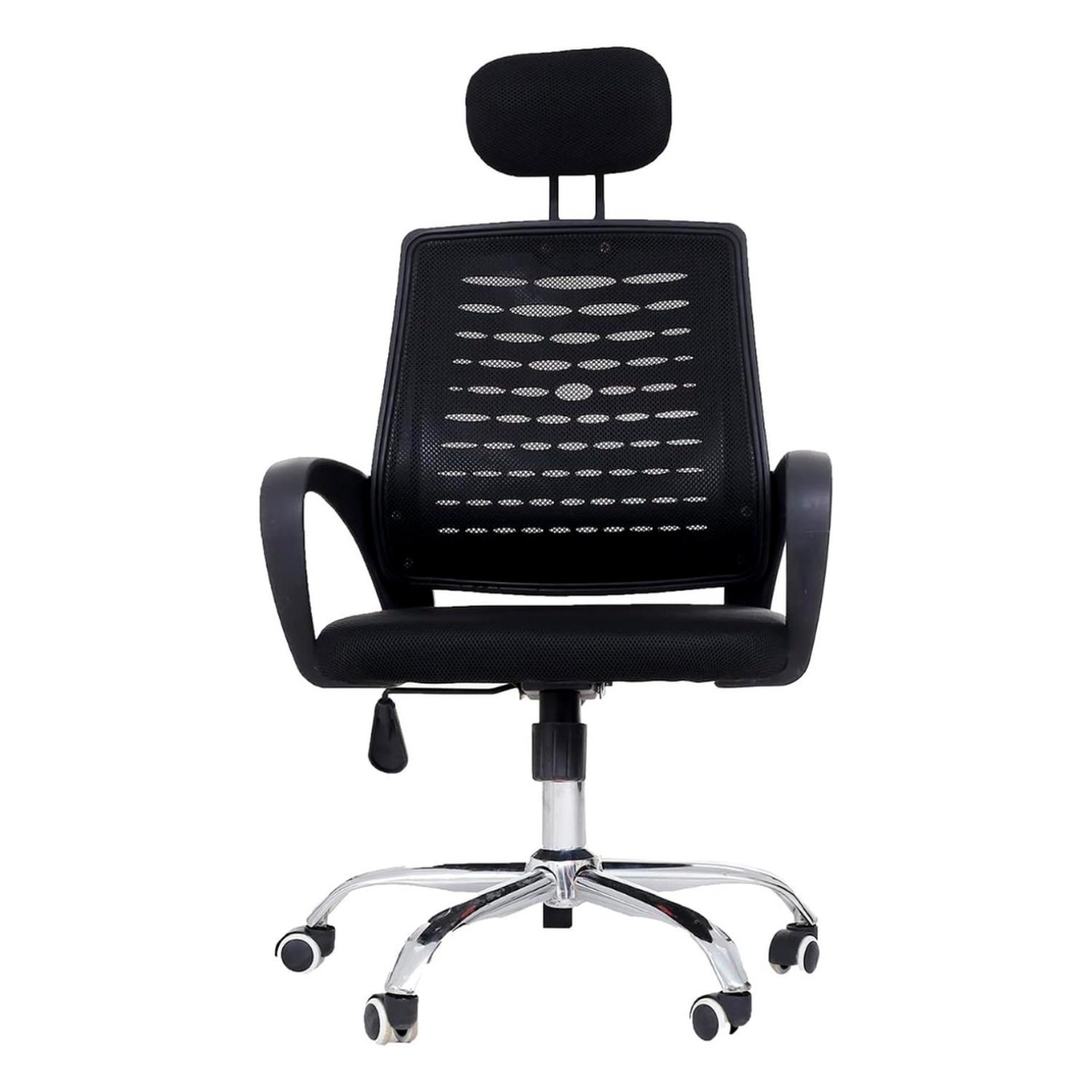 SILLA OFICINA NEO NEGRA | APOYABRAZOS Y CABECERA AJUSTABLES - 4