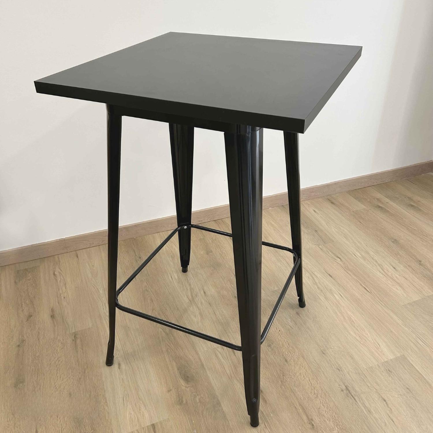 MESA TOLIX ALTA NEGRA 60X60X105 CM | BAR & RESTAURANTES - 3