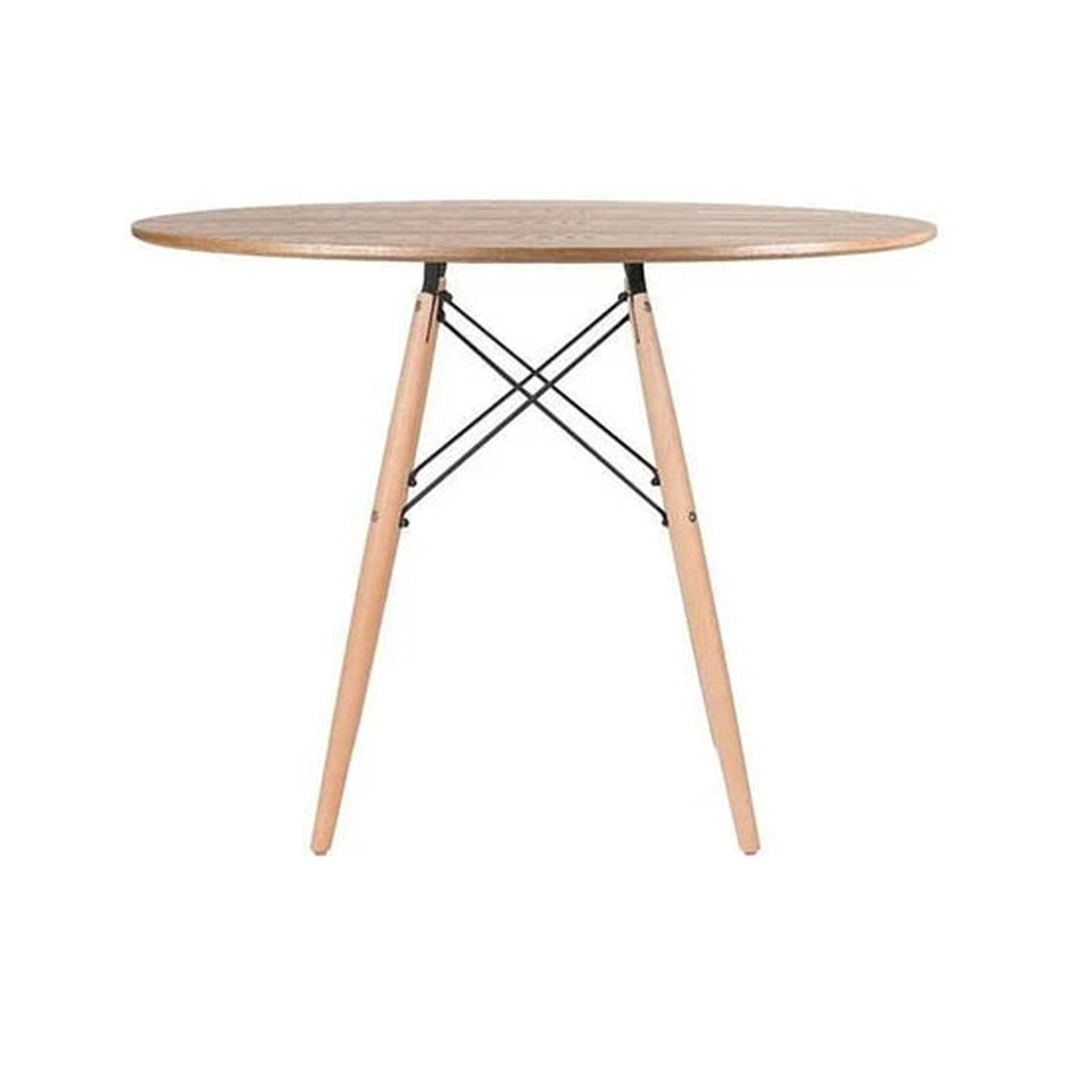 COMEDOR MESA REDONDA SHANNA 100CM+ 4 SILLONES RUBIK CAFE - 5