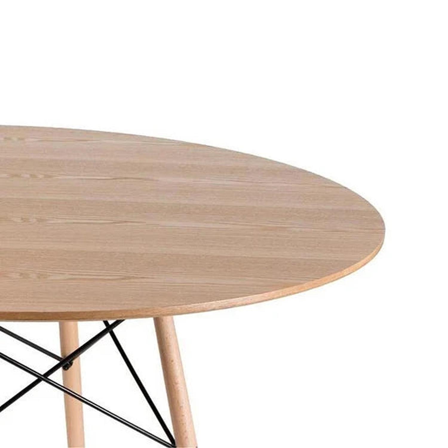 COMEDOR MESA REDONDA SHANNA 100CM + 4 SILLAS TULIP BLANCO - 5