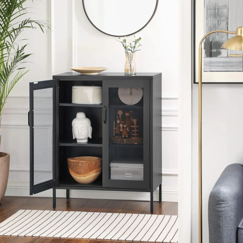MUEBLE BUFFET ZOE | NEGRO METALICO - 2