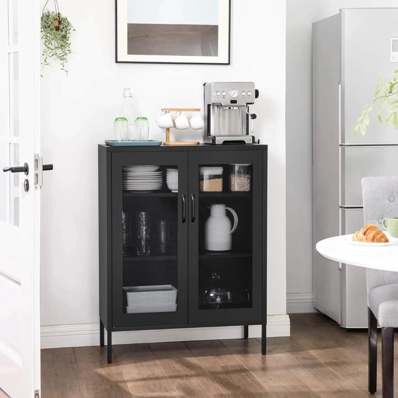 MUEBLE BUFFET ZOE | NEGRO METALICO - 3