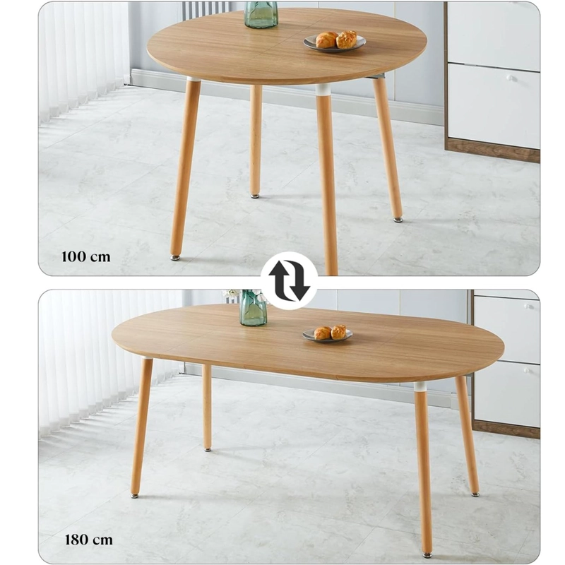 MESA EXTENSIBLE BAYONA WOOD | 100CM A 180CM - 1